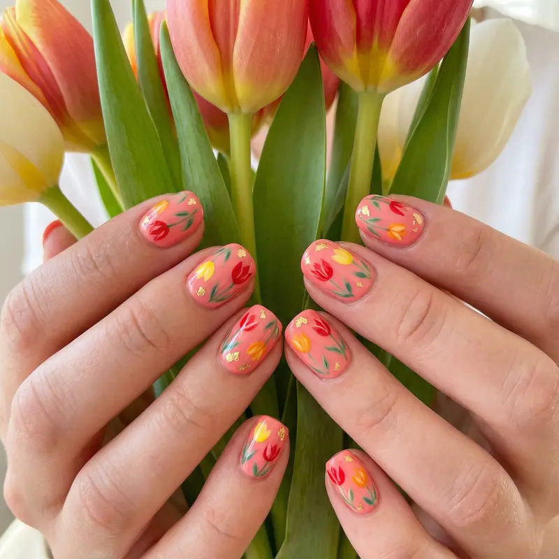 コーラルピンク チューリップ