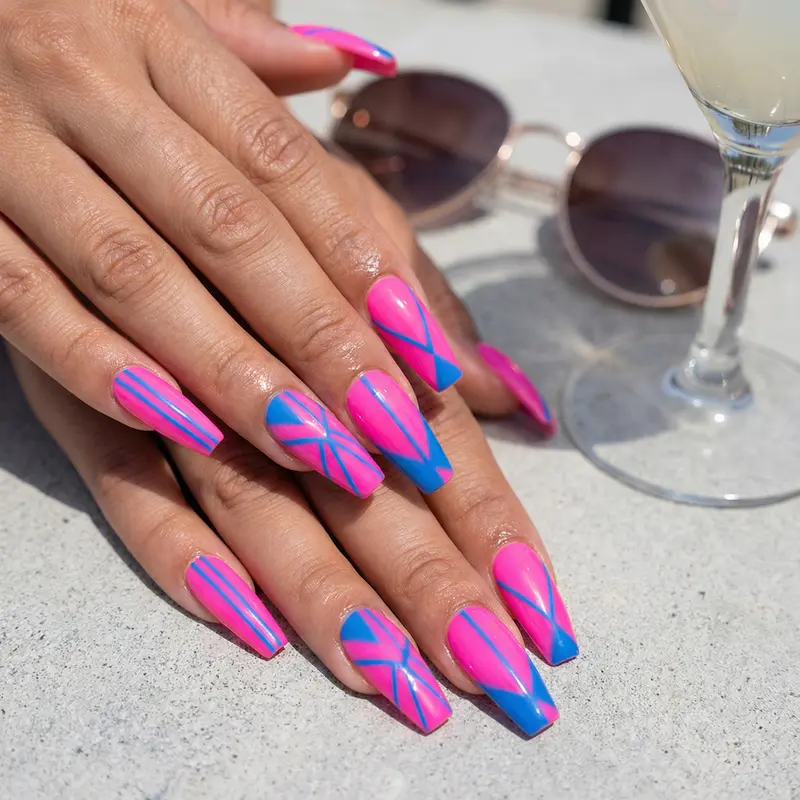 ネオン ジオメトリック